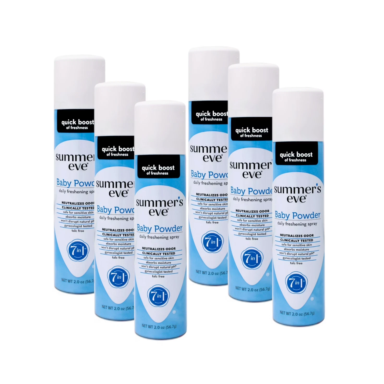 Summer's Eve Baby Powder Daily Gentle Feminine Spray, 2 oz - 6 Pack
Opens in a new window or tab