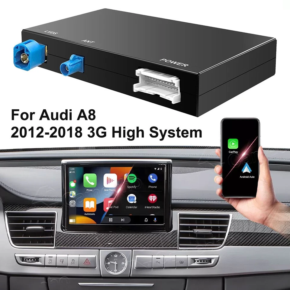 Para Audi A8 2012-2018 con interfaz de enlace de espejo inalámbrico juego de coche Android automático Foto 2 de 4