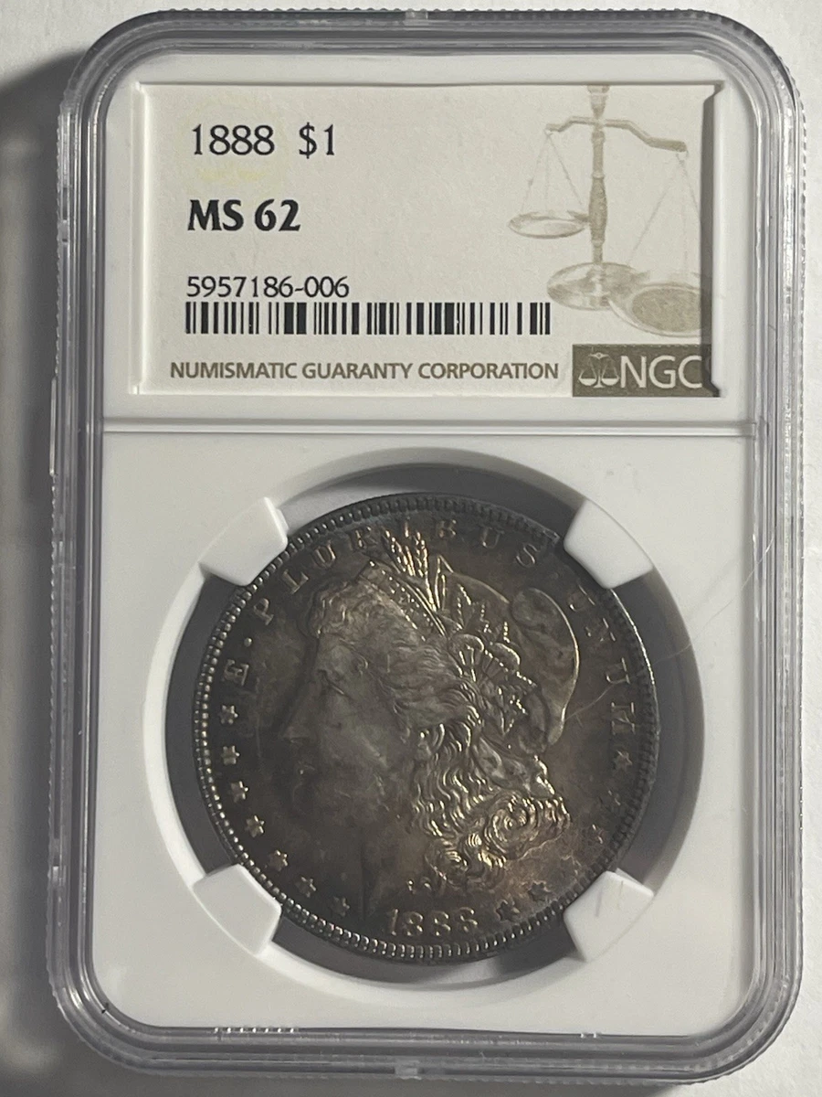 MS 62 Graded 1888 Year Morgan US Dollars (1878-1921) for sale | eBay