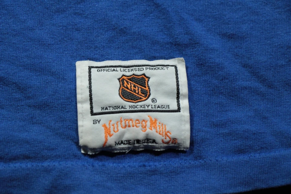 Camiseta Vintage Anos 90 St. Louis Blues Brett Hull Noz-moscada L NHL Camisa 1990 - Imagem 3 de 4