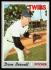 Dave Boswell 1970 Topps #325 VG NO Crease