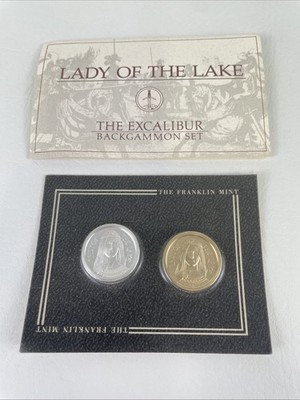 Lady of the Lake Vintage Franklin Mint Excalibur Backgammon 1986 Limited Edition