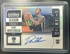 Dariq Whitehead 2023-24 Panini Contenders #105 Rookie Horizontal Auto Nets KG