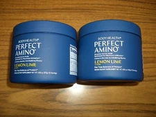 2 Jars BodyHealth Perfect Amino Lemon Lime (137g) 20 Servings Best By 7/2027
