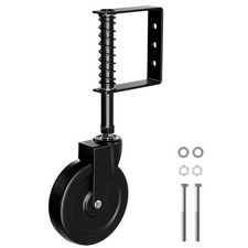 5" Spring Loaded Gate Caster Wheel Heavy Duty Gate Wheels W/ 360 Swivel Outdoor