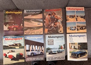**Vintage** 1950’s Motorsport Magazines ( 8 assorted )