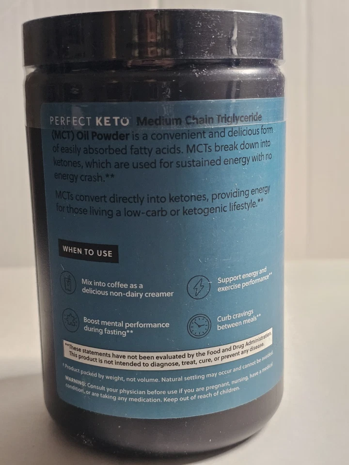 Keto MCT Oil Powder Salted Caramel 11.5 oz Fuel for Mind & Body - Image 3 of 3