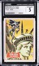 1966 BATMAN SERIES A TOPPS #35A CRIME ABOVE THE HARBOR CGC 5