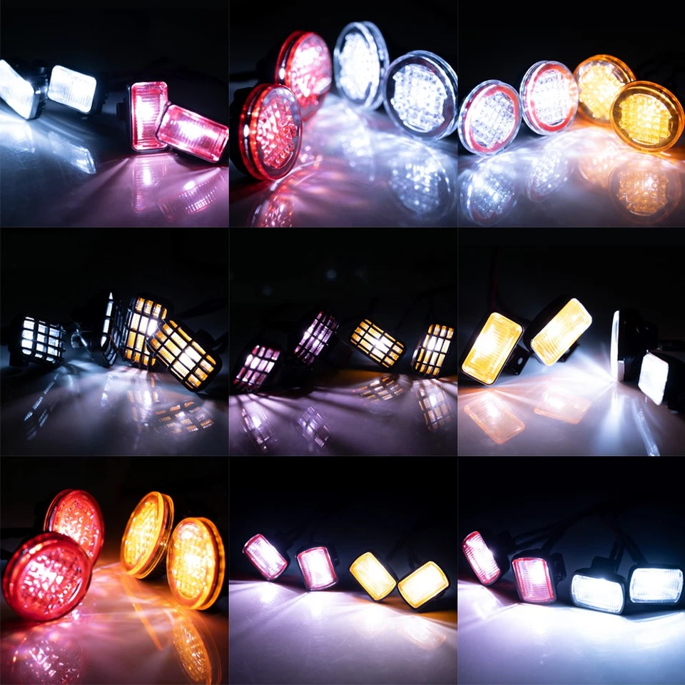 AXSPEED 15/17/20/22mm LED Dachlicht Scheinwerfer Spotlight fr RC 1/10 SCX10 TRX4 - Bild 2 von 4