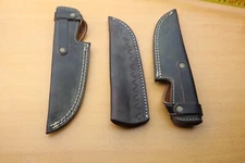 Custom Handmade  cowhide leather sheath fits 6-10 inches skinner knife Lot of 3