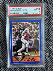 2023 Topps Archives Gunnar Henderson RC #202  PSA 8