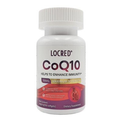 CoQ10 High Absorption Coenzyme Q10 36mg 60 Softgels Capsules Immunity Health+