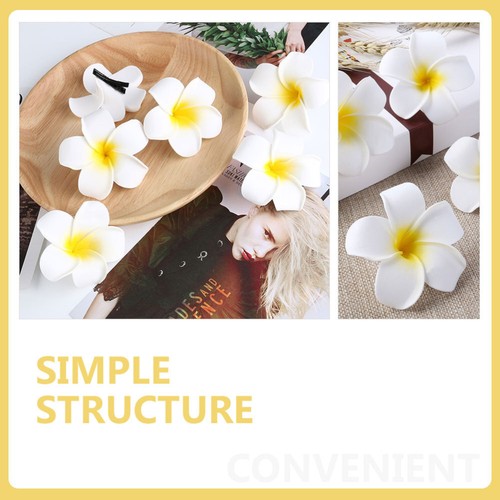 24 Stück Blume Haarspangen Strand Haarspangen Floral Haarspangen Haarblume - Bild 8 von 12
