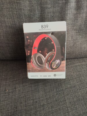 B39 Wireless Headset, schwarz, faltbar, nagelneu im Karton