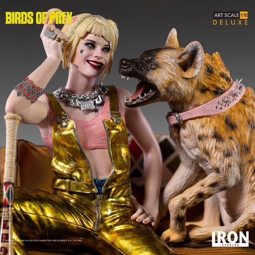 Estatua Iron Studios 1/10 Harley Quinn & Bruce Modelo Pintada de Lujo GK Nuevo Stock - Imagen 7 de 12