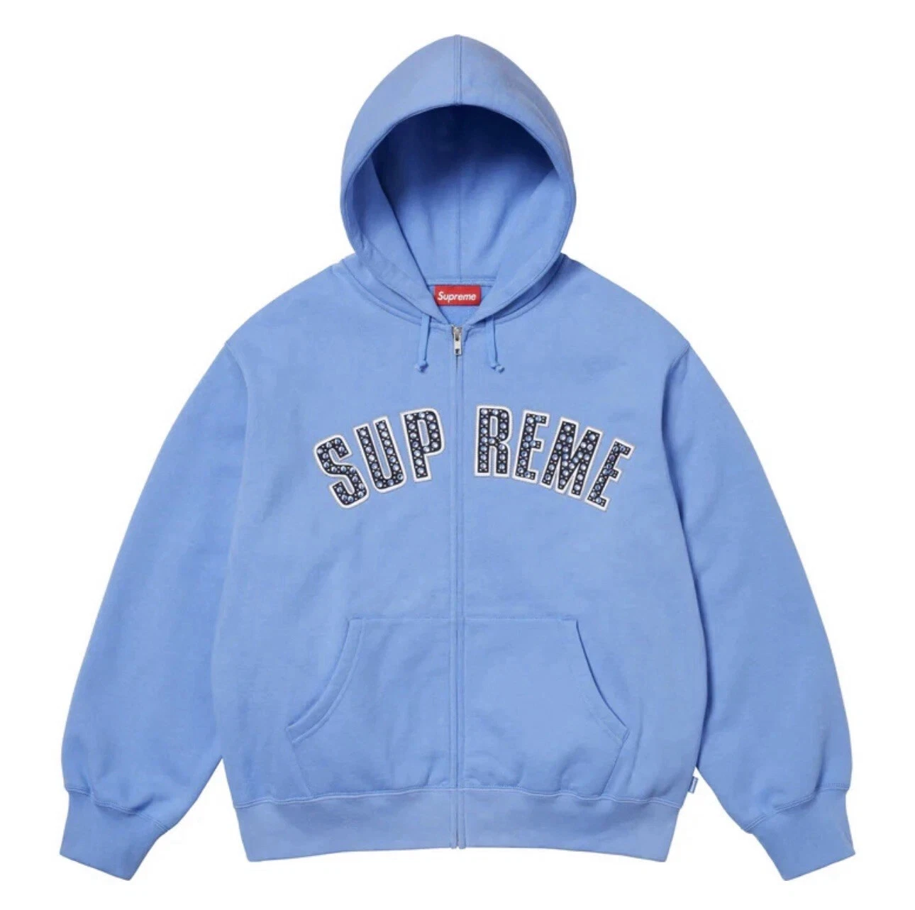 Supreme x b.b. Sweat à capuche zippé Simon bleu clair taille MOYENNE confirmé ✅