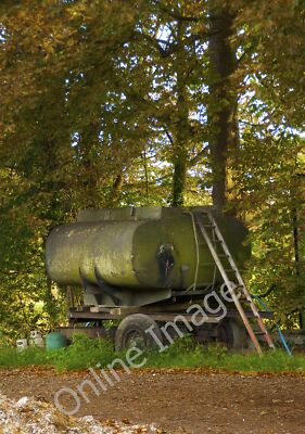 Photo 12x8 Blot on the landscape Coulsdon Storage tanker in field off Mead c2010
