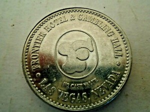 Frontier Hotel & Gambling Hall Casino Free Room Token Aluminum Las Vegas Nevada
