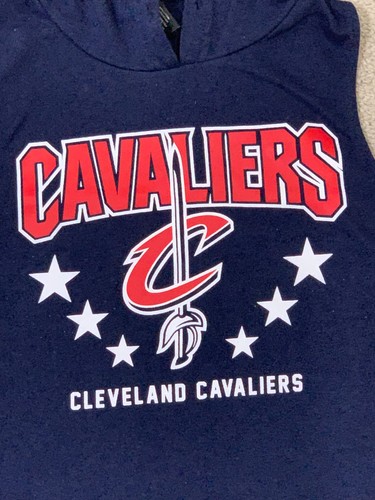 NBA Boys Sleeveless Hoodie Boys SZ Large Cleveland Cavaliers Basketball Pocket - Picture 3 of 14