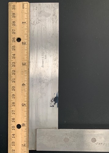 Vintage Brown & Sharpe No. 540 Brown Steel Precision Square - 7” x 4.5” - Picture 4 of 7
