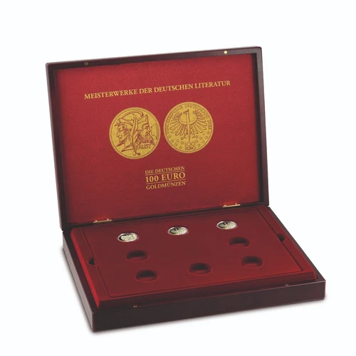 *NEU*  Münzkassette für 8 x 100 € Gold  Meisterwerke der deutschen Literatur OVP - Bild 2 von 3