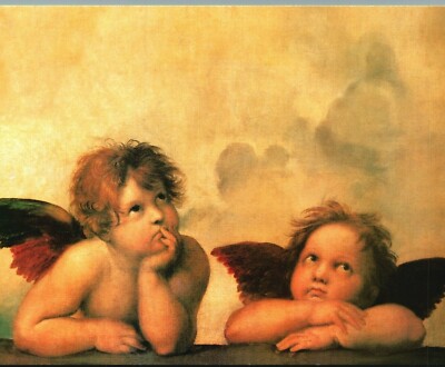 RAFFAELLO Madona Sistina Particolare Dresda Gemaldegalerie Postcard