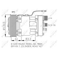 NRF 32073 Kompressor Klimaanlage Mit Pag-KompressoröL