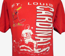 vintage 1990 ST. LOUIS CARDINALS T-Shirt LARGE baseball mlb single stitch 90s