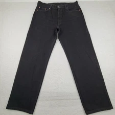Levis 550 Relaxed Fit Jeans Mens 40 x 34 Measures 37 x 32.5 Black 100% Cotton