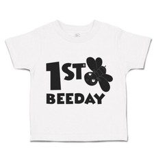 Toddler T-Shirt First Birthday Bee Day Honey Bee Style A Cotton Cakes Clothes