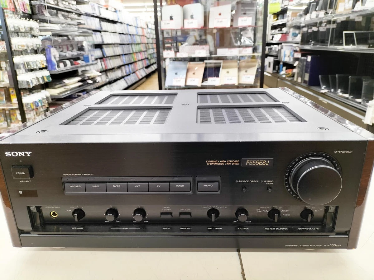 SONY TA-F555ESJ Integrated Amplifier AC100V Working Properly #21396