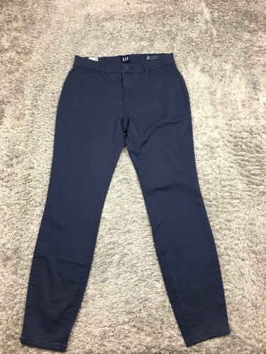 Pantaloni chino blu Gap skinny taglia 6 elasticizzati cotone twill - Foto 3 di 13