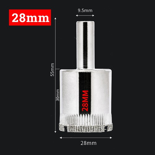 Diamond Drill Bit Glass Ceramic Tile Porcelain Hole Maker Saw Cutting 6-200mm - Picture 25 of 55
