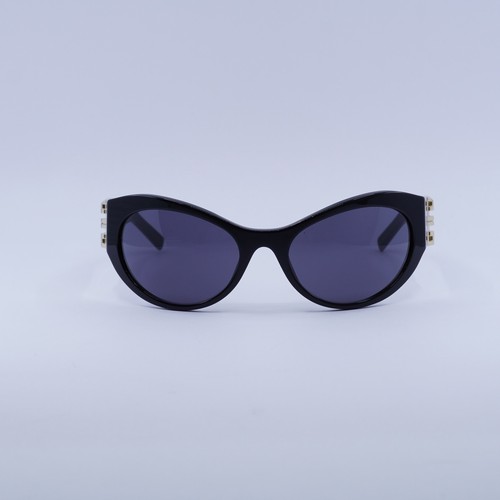 New Givenchy GV40073I 01A Shiny Black/Gold/Grey 63-19-105 Sunglasses - Picture 2 of 7