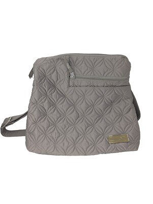 Donna Sharp Quilted Tan PENNY BAG Crossbody Purse W/Adjustable Strap - EC