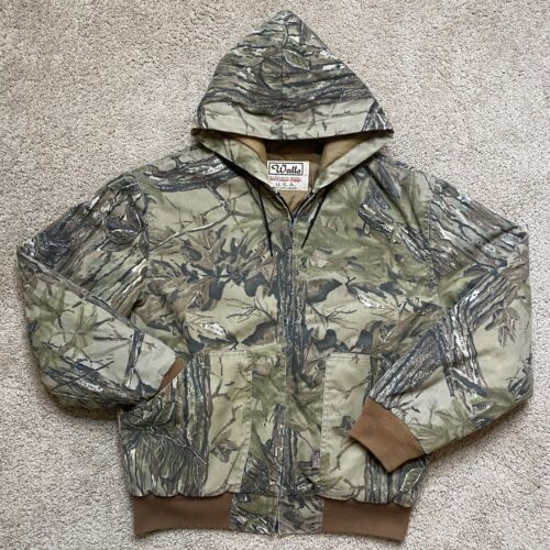 Vintage Walls Blizzard Pruf Quilted Jacket Hooded Realtree Camo Made In USA - Picture 1 of 6