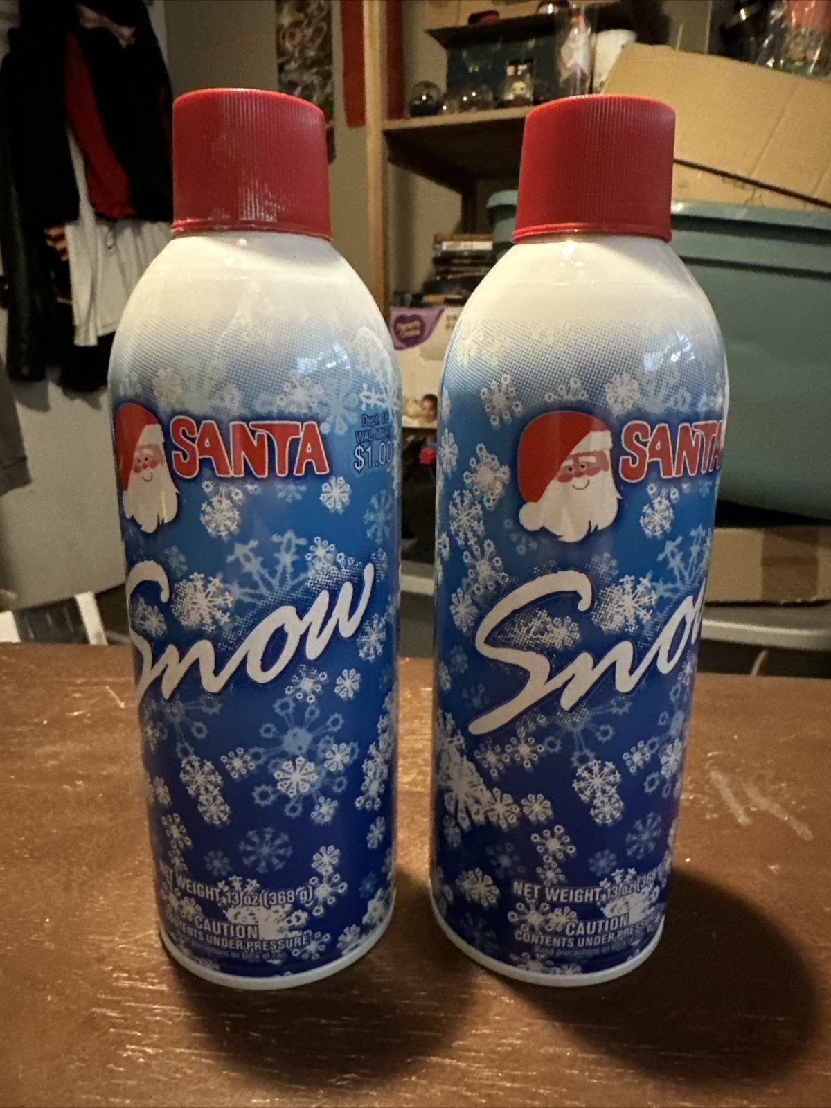 2 Cans of Santa Snow Christmas Flocking Spray 13oz Cans for Windows