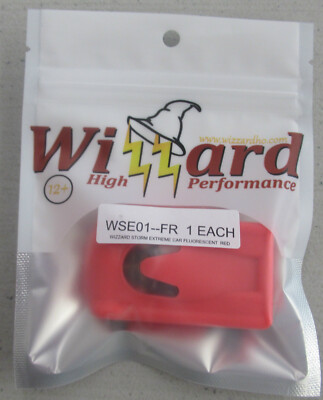 ''NEW'' WIZZARD STORM EXTREME FLUORESCENT RED (LOOKS PINK) HARD BODY HO SLOT CAR