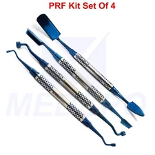 Surgical PRF Kit Set Of 4 Compactor Carriers Dental Implant Periosteal Elevators