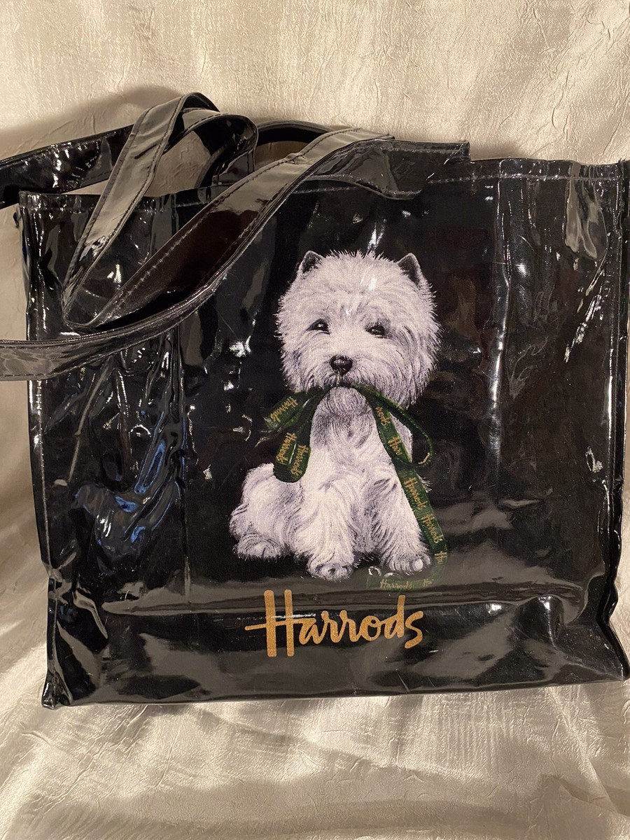 Harrods Knightsbridge Shopping Bag Tote West Highland Terrier