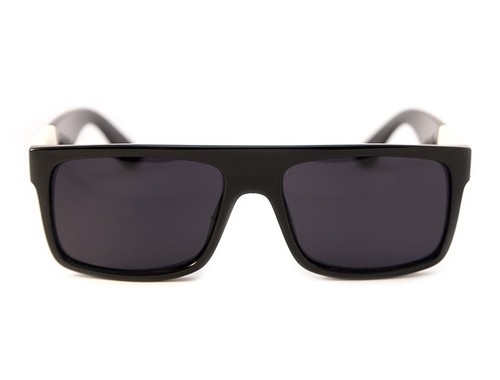 Locs Sunglasses - Retro Flat Top Frame - Gloss Black Finish - Free Shipping Aus - Picture 3 of 3