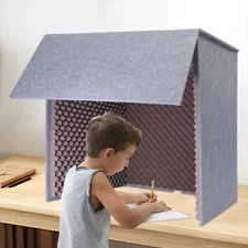Desktop Soundproof Cover, Isolation Booth, Vocal Sound Absorbing Shield