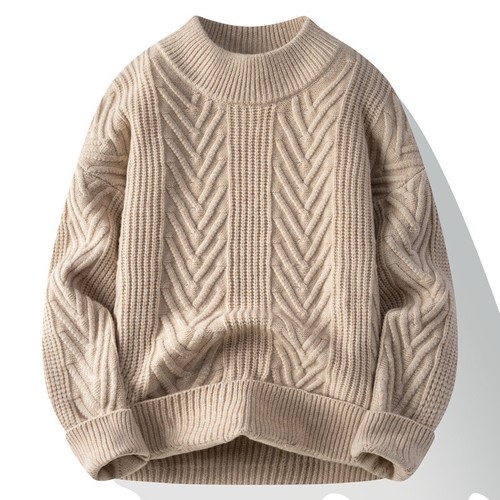 Otoño/Invierno Hombres Suéteres Sueltos Espesados Moda Moda Prendas para el torso Cálido Pullover - Imagen 26 de 33