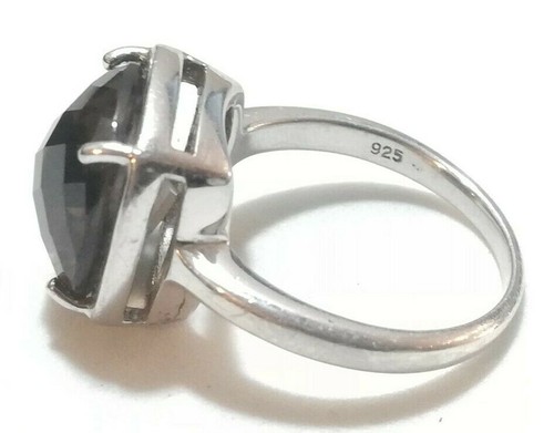 HERMOSO ANILLO PLATA DE LEY 925 CON TURMALINA MARRÓN TALLA 17,2 mm - Imagen 2 de 7