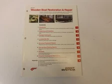 Wooden Boat Restoration & Repair manual by West System 002-970 2970