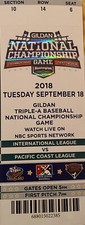 2018 Triple A Baseball Ticket Stub Championship Game Memphis Redbirds 1st Title
