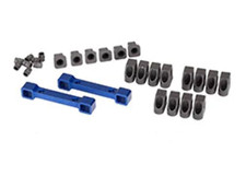 Traxxas TRA8334X Mounts, suspension arms, aluminum blue-anodized 