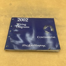 2002 Ford Motors Continental Wiring Diagrams Service Repair Shop Manual, Ori 