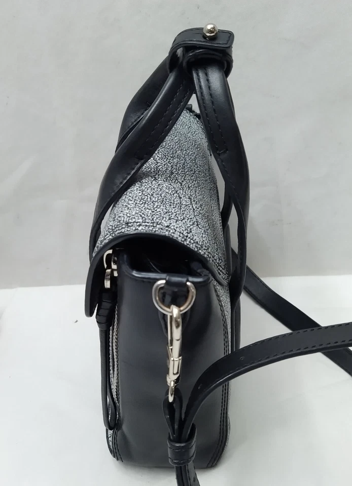 Bolso Cartera 3.1 Phillip Lim Mini Pashli Gris Negro Cuero Pushloch Foto 4 de 4