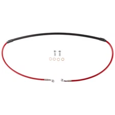 Tusk Front Steel Braided Brake Line Red Fits HONDA CR125R CR250R CR500R CRF250R